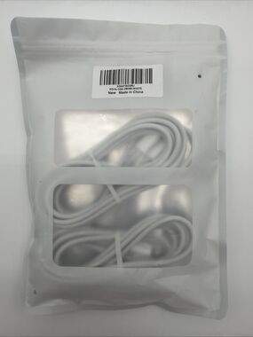 iPhone Charging Cable Lightning to USB-C 2M/3M White 2-Pack High Speed